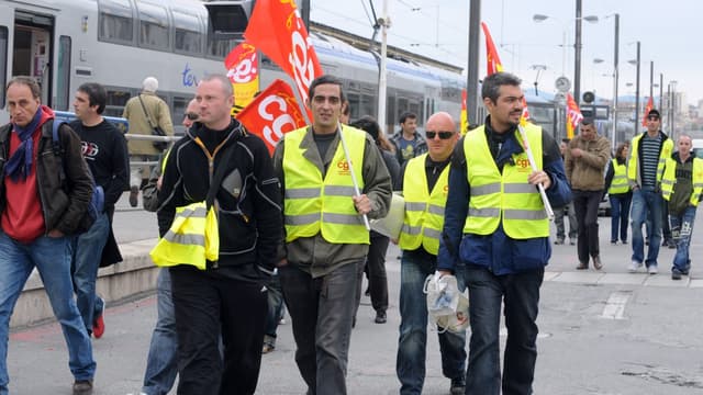 Les cheminots feront grève à partir du 3 avril. 