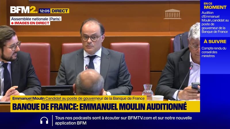 "On ne peut pas m'accuser d'être le défenseur du lobby bancaire", assure Emmanuel Moulin, candidat au poste de gouverneur de la Banque de France