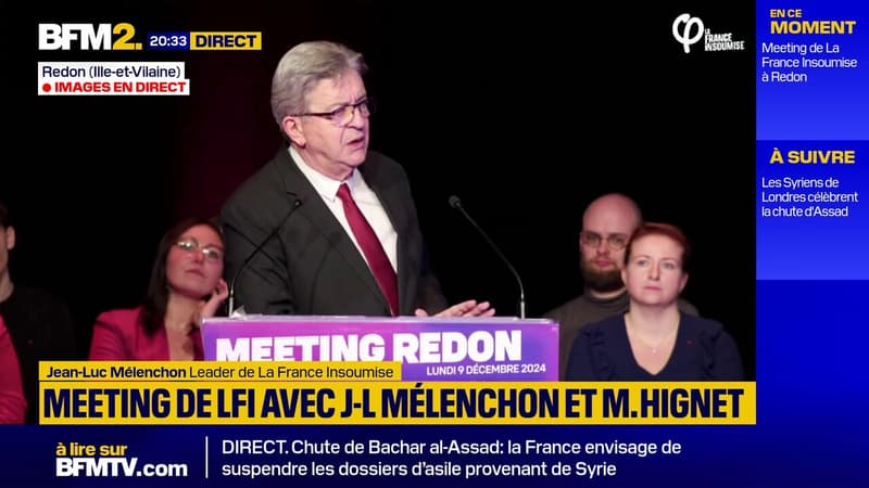 Jean-Luc Mélenchon et la France Insoumise en meeting à Redon