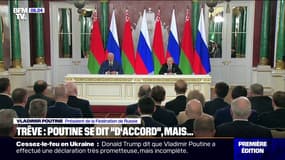 Trêve en Ukraine: "Une bonne idée" pour Vladimir Poutine, mais toujours "des questions à discuter"
