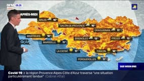 Météo: un temps calme et ensoleillé, jusqu'à 11°C à Marseille