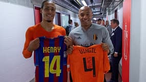 Virgil van Dijk et Thierry Henry