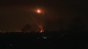Des bombardements dans le nord de la bande de Gaza, le 27 octobre 2023.