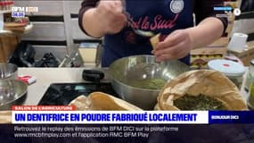 Un dentifrice en poudre fabriquée localement