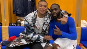 Kylian Mbappé et Jonathan Ikoné après France-Albanie
