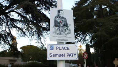 Une place Samuel-Paty inaugurée à Cannes le 29 janvier 2024.