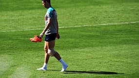 Ronaldo ce mercredi à l'entraînement.