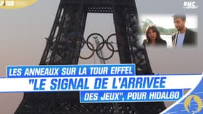 JO 2024 : Les anneaux placés sur la Tour Eiffel, "le signal de l'arrivée des Jeux", se réjouit Hidalgo