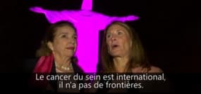 La statue du Christ de Rio s'illumine contre le cancer du sein