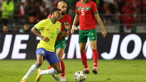 Rodrygo lors du match amical entre le Brésil et le Maroc, le 25 mars 2023.