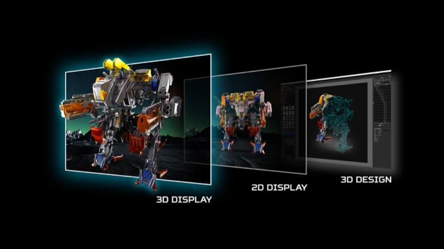Le passage de la 3D à la création à la 3D sur l'écran à jouer Le passage de la 3D à la création à la 3D sur l'écran à jouer