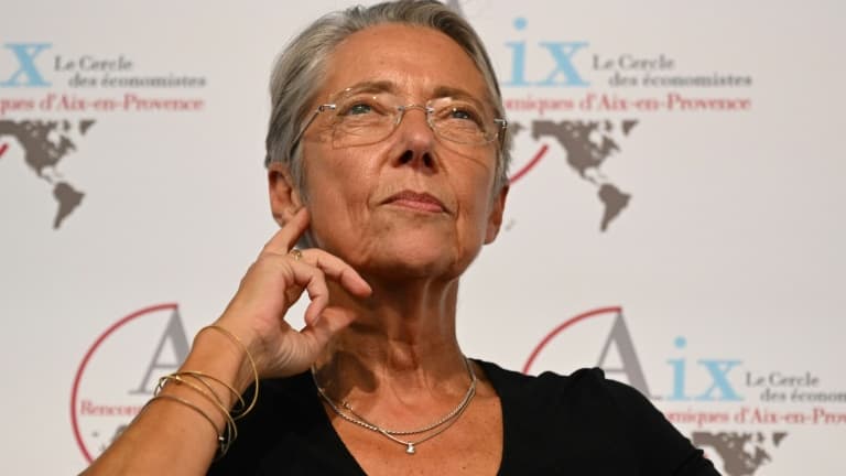 La Première ministre Elisabeth Borne aux 22e Rencontres économiques d'Aix-en-Provence, dans les Bouches-du-Rhône, le 9 juillet 2022