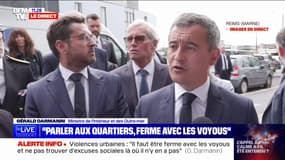 "La moyenne d'âge des gens que nous avons interpellé est de 17 ans" déclare Gérald Darmanin