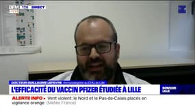 CHU de Lille: le docteur Guillaume Lefevre détaille l'étude menée sur l'efficacité du vaccin Pfizer 