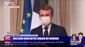 Hongrie: Emmanuel Macron a "mentionné l'Etat de droit et le respect des minorités" avec Viktor Orban