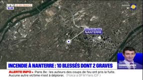 Incendie à Nanterre: dix blessés dont deux graves