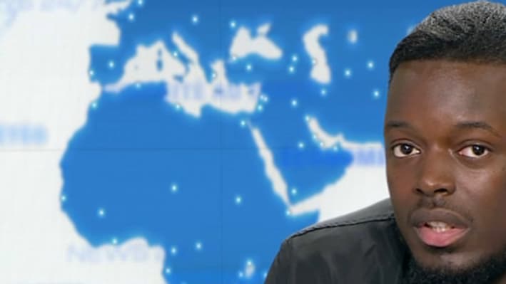 Le rappeur Keblack, sur BFMTV, jeudi 7 juillet.