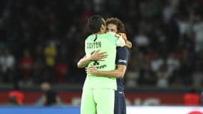 Buffon et Rabiot, le 12 août 2018
