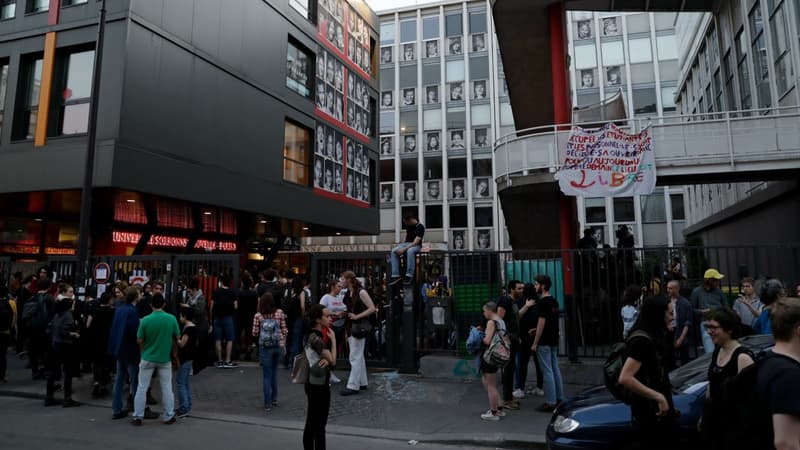 Le campus de Censier le 20 avril 2018.