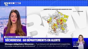 Sécheresse: 68 départements font l'objet de restrictions d'eau