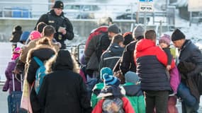 Des migrants arrivant dans le sud de l'Allemagne en janvier dernie