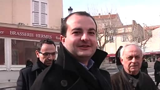 David Rachline, le candidat FN, compte tout faire pour remporter Fréjus.