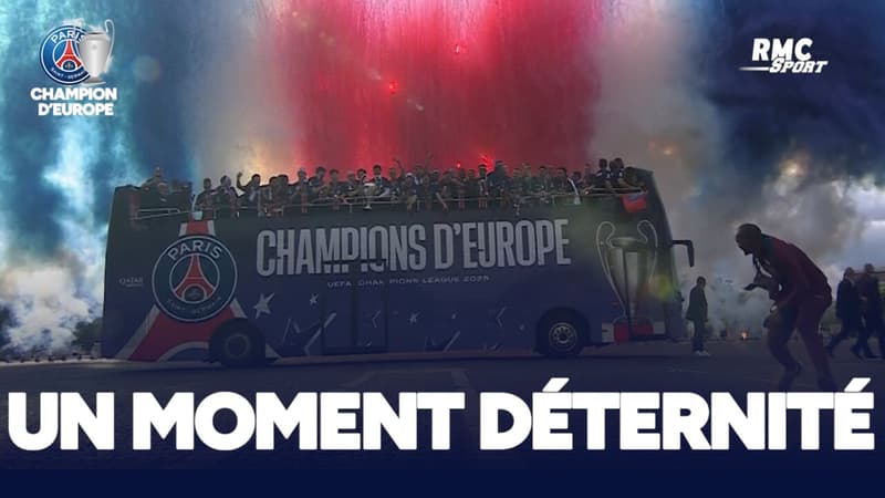 PSG champion d'Europe : La parade sur les Champs, un moment d'éternité