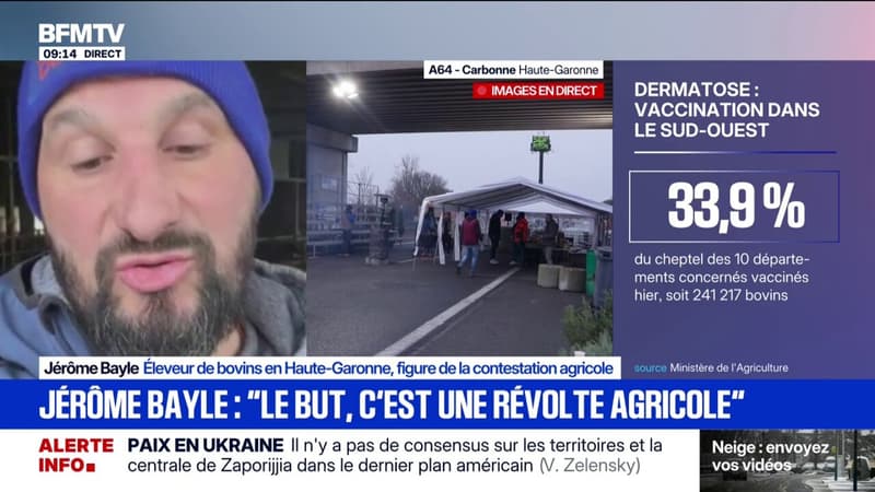 Jérôme Bayle: “Le but du jeu, c’est qu’il y ait une révolte agricole”