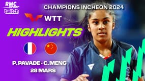 WTT Champions : Pavade vaillante face à la numéro 5 mondial Meng