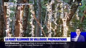 Vallouise: les dernières préparations pour illuminer la forêt