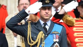 Le prince William, le 13 mars 2015 devant la cathédrale St Paul, à Londres