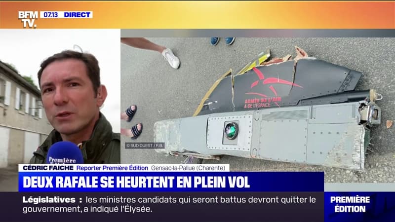 Deux Rafale se heurtent en plein vol et des débris tombent du ciel en Charente