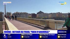 Rhône: retour du froid, "rien d'anormal"