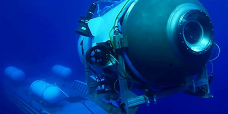 Photo non datée fournie par OceanGate Expeditions du submersible Titan.
