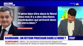 Nord: vers un retour de Gérald Darmanin après les Jeux olympiques? 