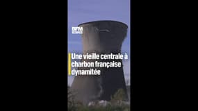 Dynamitage impressionnant d'une vieille centrale à charbon