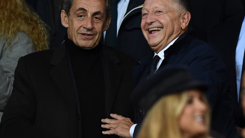 Nicolas Sarkozy et Jean-Michel Aulas