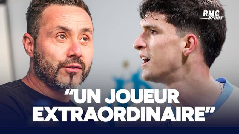 OM 2-0 Nantes : "J'espère qu'ils ne s'en rendent pas compte", De Zerbi sous le charme de Balerdi