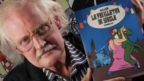 Le dessinateur et caricaturiste Willem le 25 janvier 2002, à Angoulême, lors de la 29e édition du Festival international de la bande dessinée