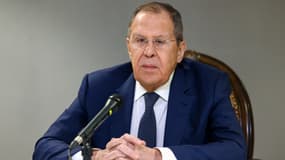 Le chef de la diplomatie russe Sergueï Lavrov à Ryad le 18 février 2025