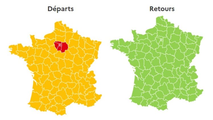 Ce vendredi 5 juillet est classé rouge en région parisienne. Ce vendredi 5 juillet est classé rouge en région parisienne.