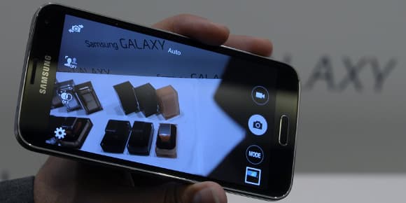 Le Samsung Galaxy S5 présenté le 24 février 2014.
