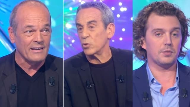 Laurent Baffie, Thierry Ardisson et Alex Vizorek dans "Salut Les Terriens"