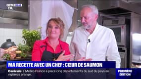 Ma recette avec un chef: le cœur de saumon avec Pascale de La Tour du Pin