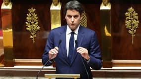 Le chef de file des députés Renaissance, Gabriel Attal, le 4 décembre 2024 à l'Assemblée nationale 