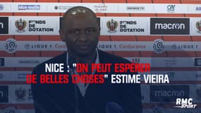 Nice : "On peut espérer de belles choses" estime Vieira