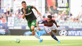 Florian Sotoca et Vital N'Simba lors de Lens-Clermont, le 10 août 2019