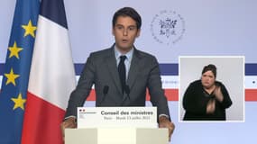 Gabriel Attal, le 13 juillet 2021 à l'Elysée