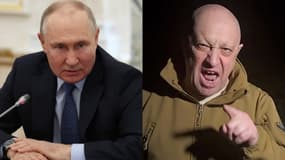 Vladimir Poutine et Evgueni Prigojine (illustration). 