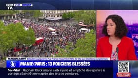 Violences lors des manifestations du 1er-Mai: "Ces gens-là ne défendent en rien les droits des travailleurs et des travailleuses", pour Manon Aubry (LFI)